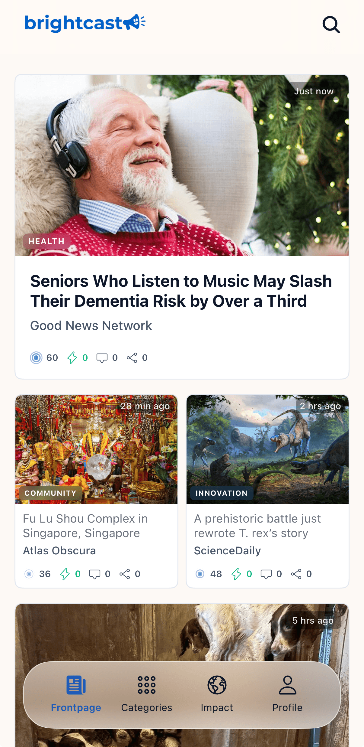 Brightcast App Screenshot 1