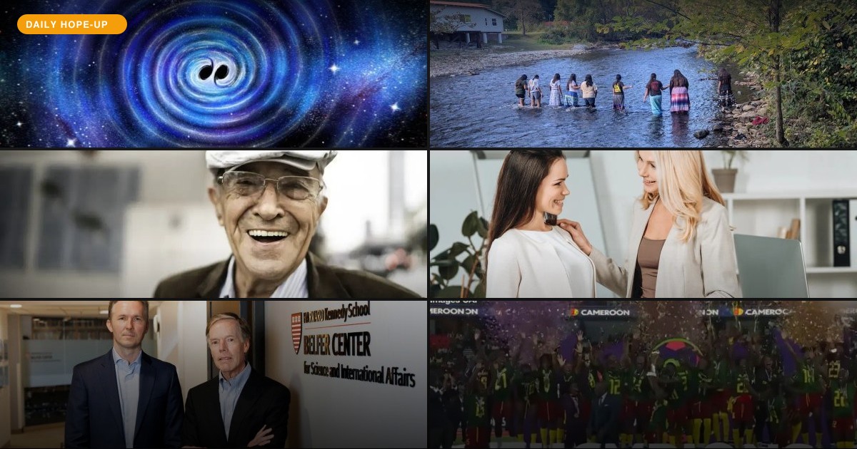 Today's Hope-Up: The Universe Sings, Rivers Get Rights, and Penguins Wear Vests
