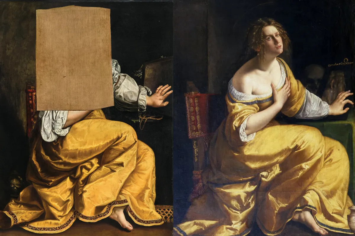 Rolled Up in a Cellar for Decades, This Artemisia Gentileschi Painting Is Now Up for Auction. Why Is Mary Magdalene's Face Missing From the Portrait?