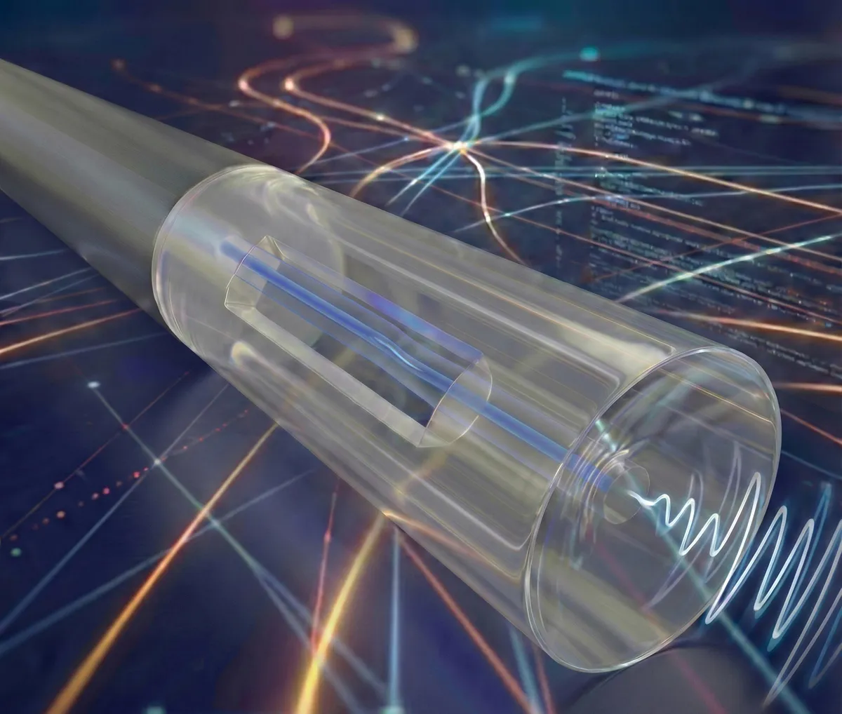 Glass microphone detects equipment failures inside 1,000-degree heat