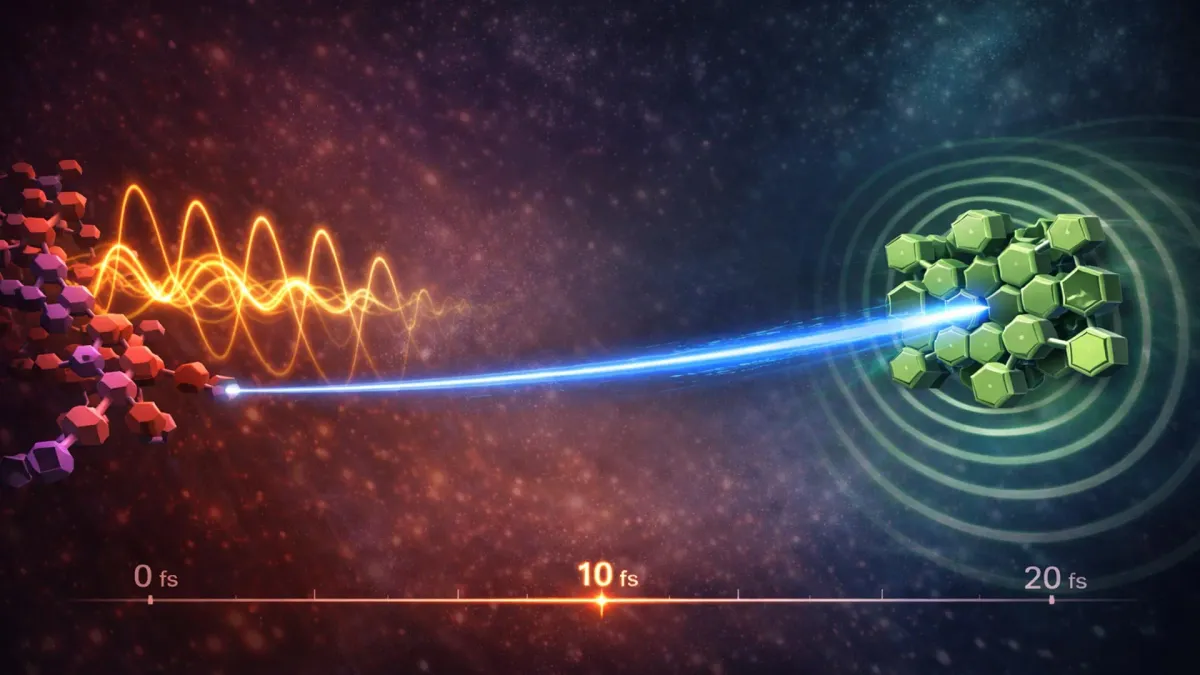 Electrons move across solar materials at near-light speeds