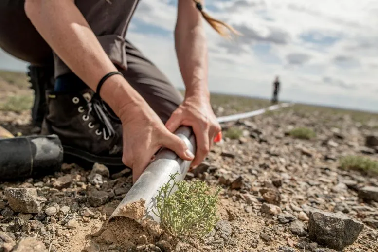 Gobi Desert Soil Sampling