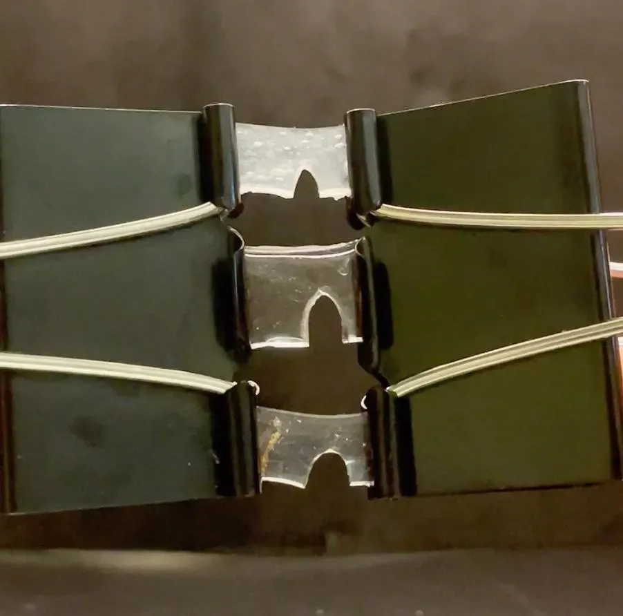 Samples of the material are strength-tested