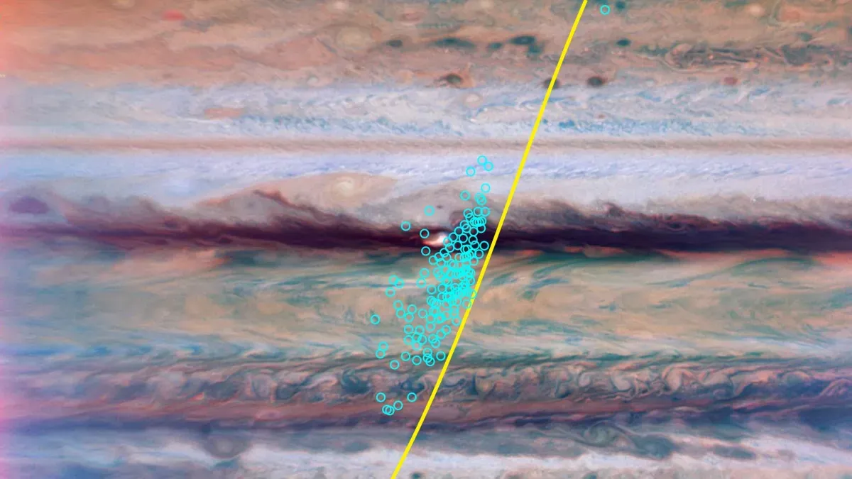 Jupiter's lightning bolts pack a punch 100 times stronger than Earth's