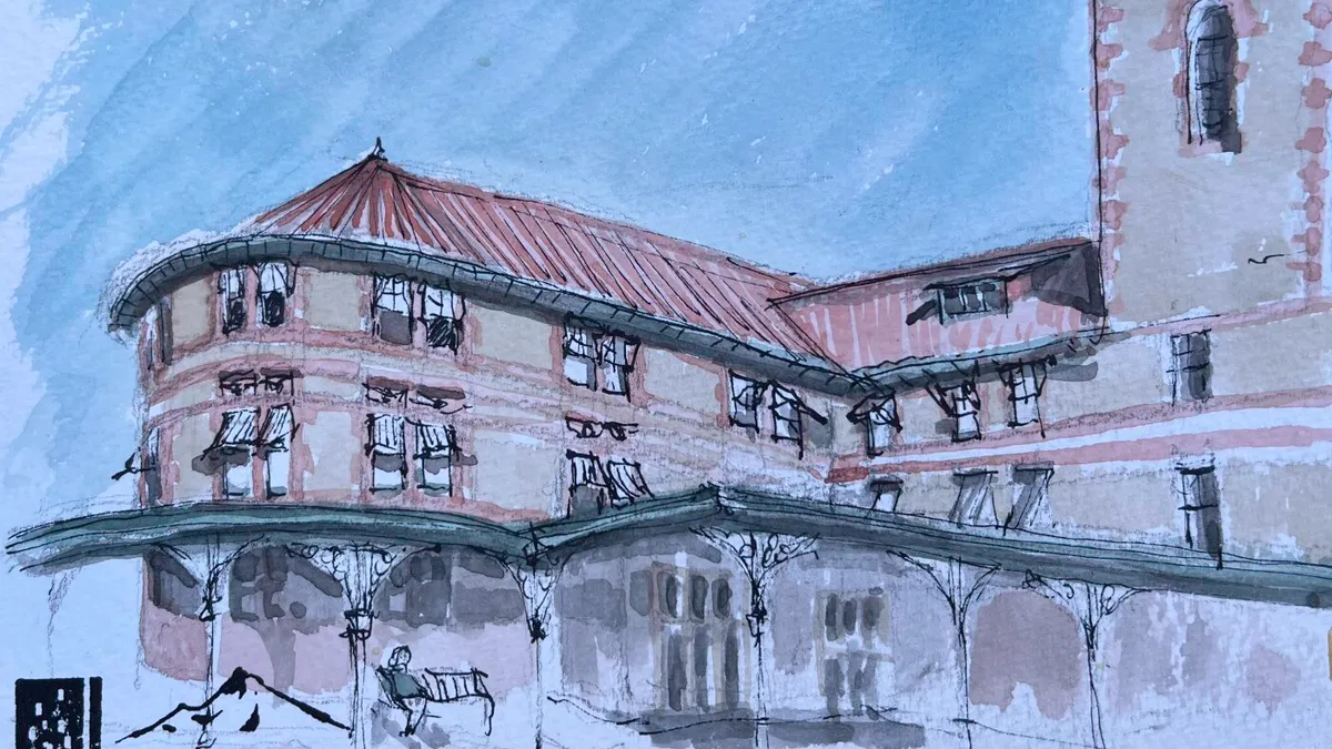Urban sketchers find beauty in everyday city blocks
