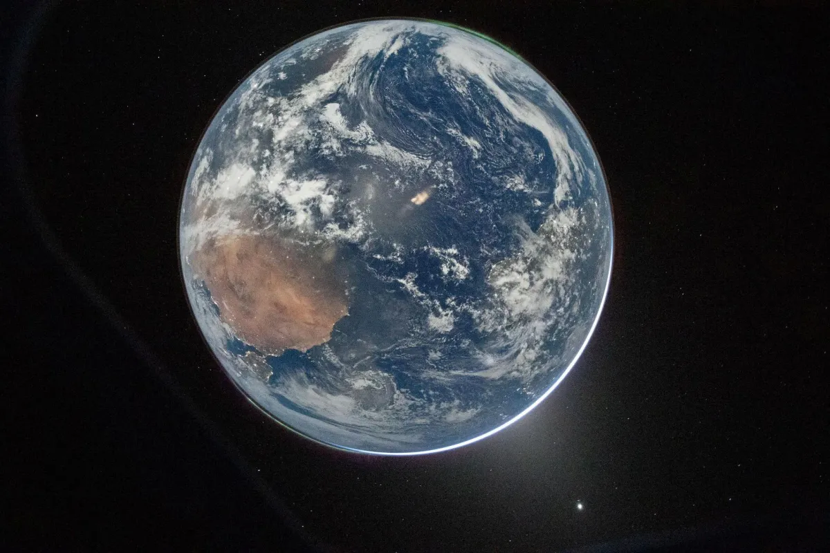 Photos: Earth in rear-view of Artemis II astronauts