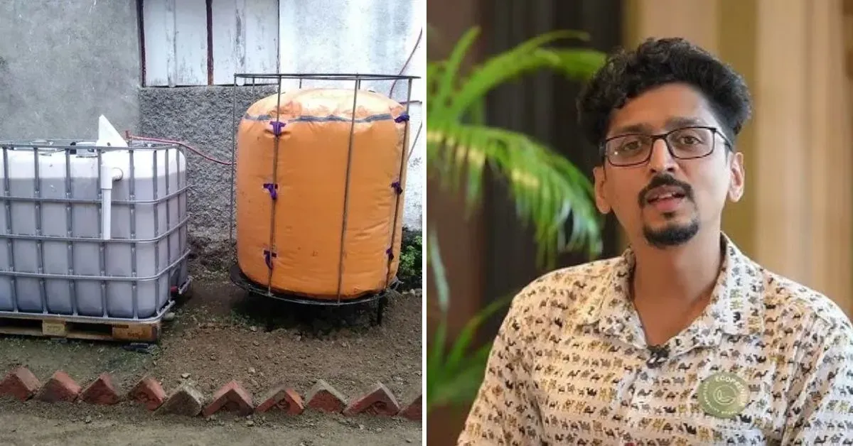 This clever system turns kitchen scraps into free cooking gas for hundreds of homes