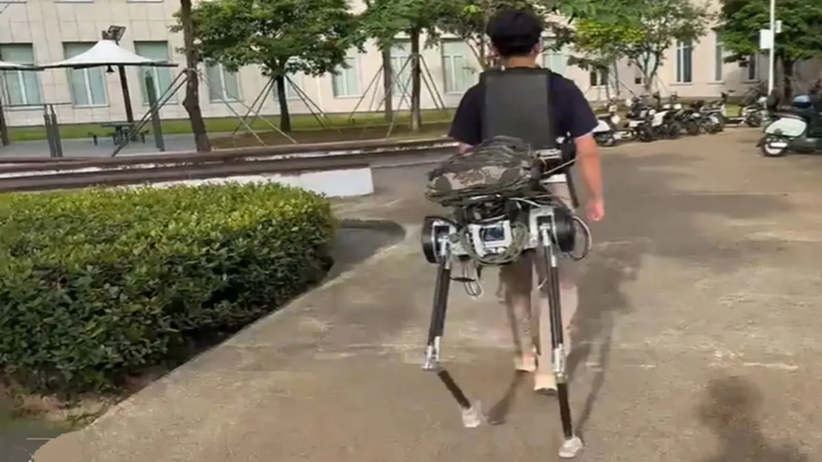 Robot legs cut the effort of carrying heavy loads by 35 percent