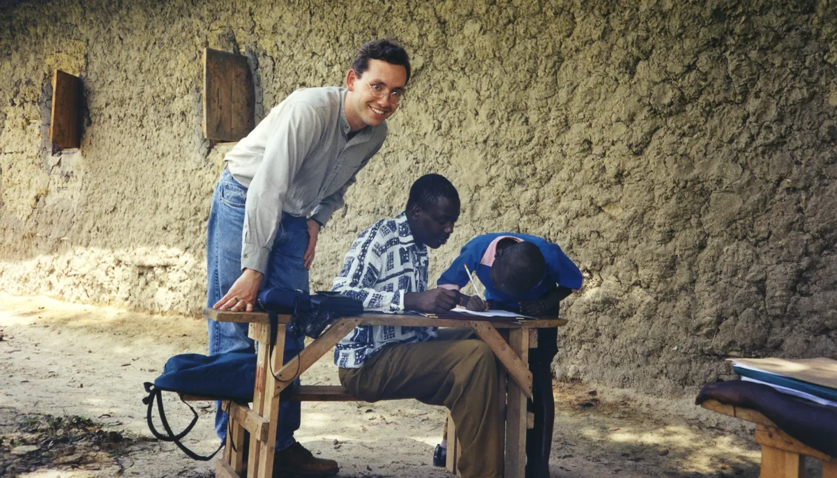 Ted Miguel in January 1998 in Busia