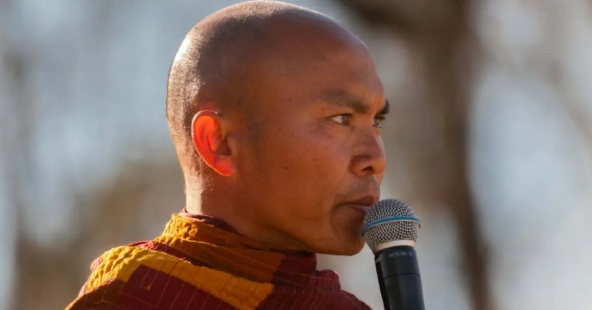 Buddhist monks walked 108 days straight from Texas to DC. Here's what they said in their final speech