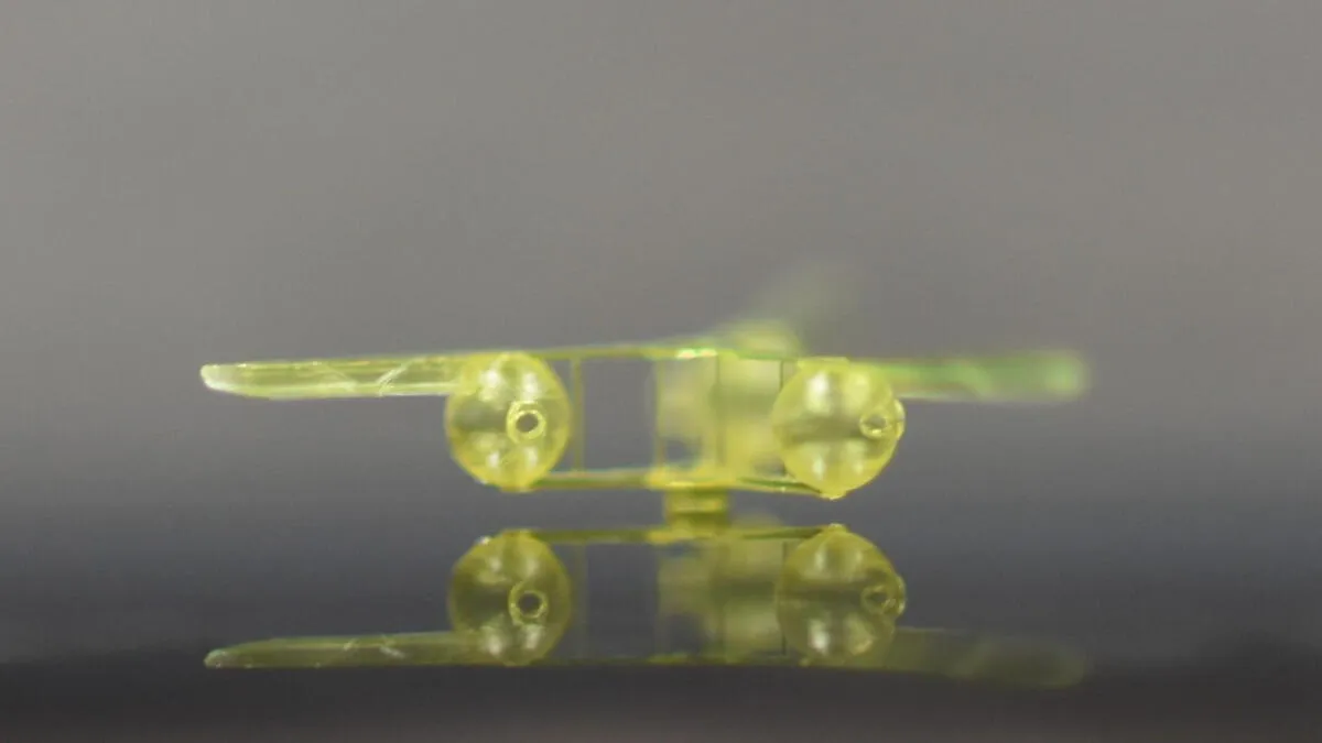 Sonic micro-robots burst into motion without batteries or motors