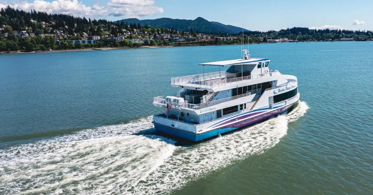 A boat trip has the same carbon cost as an 186-mile road trip. But this whale-watching boat is emission-free