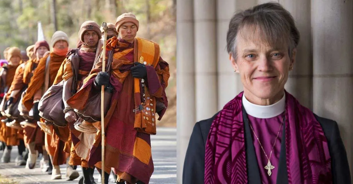 Buddhist monks complete 2,300-mile walk for peace in Washington