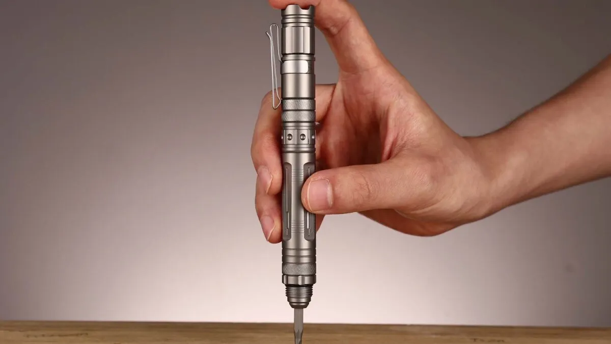 Titanium modular multitool puts the power in pen form