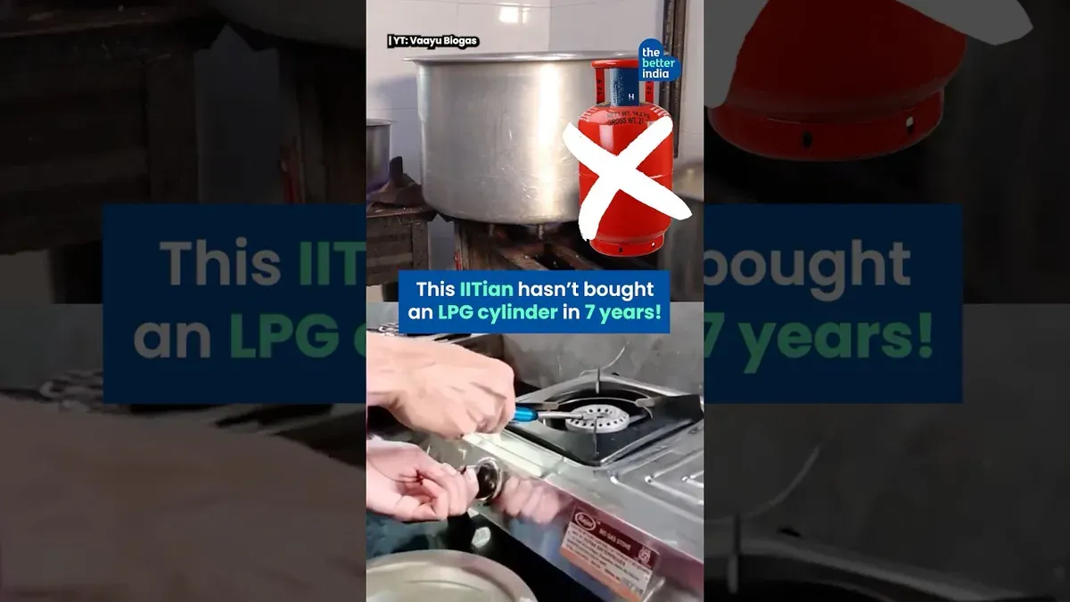 This IITian hasn't bought cooking gas in seven years, thanks to kitchen waste