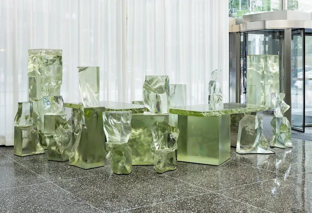 Frank Gehry's Seven-Ton Glass Desk Smashes Auction Records at $243,200
