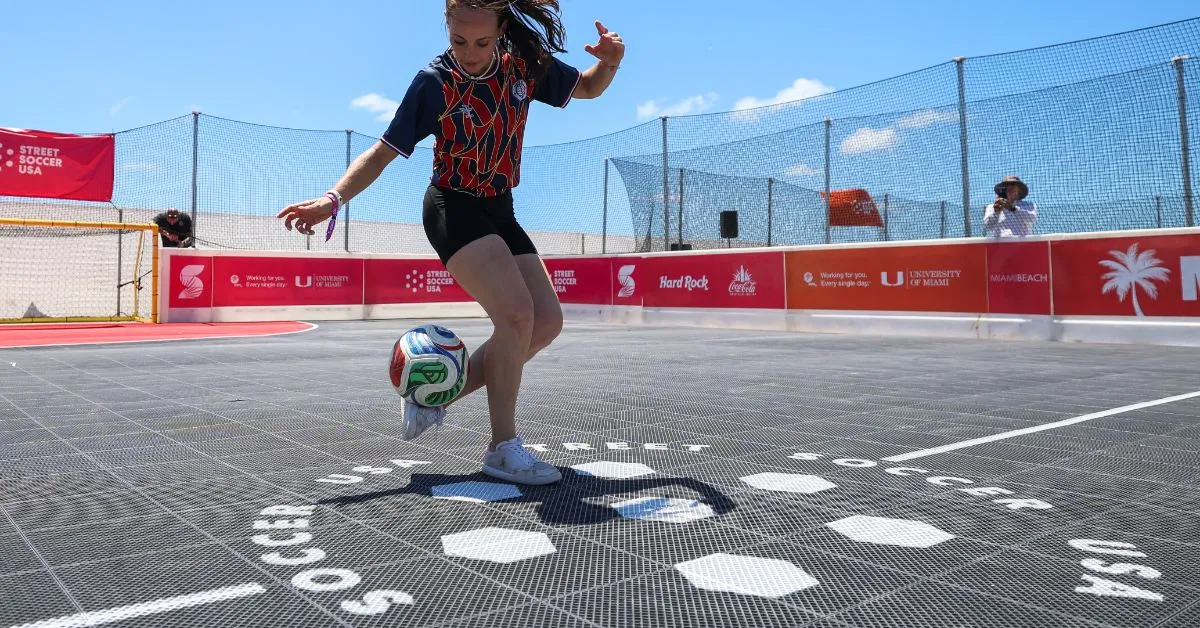 Ahead of the World Cup, athletes raised funds for climate-ravaged soccer fields. They beat a Guinness World Record in the process