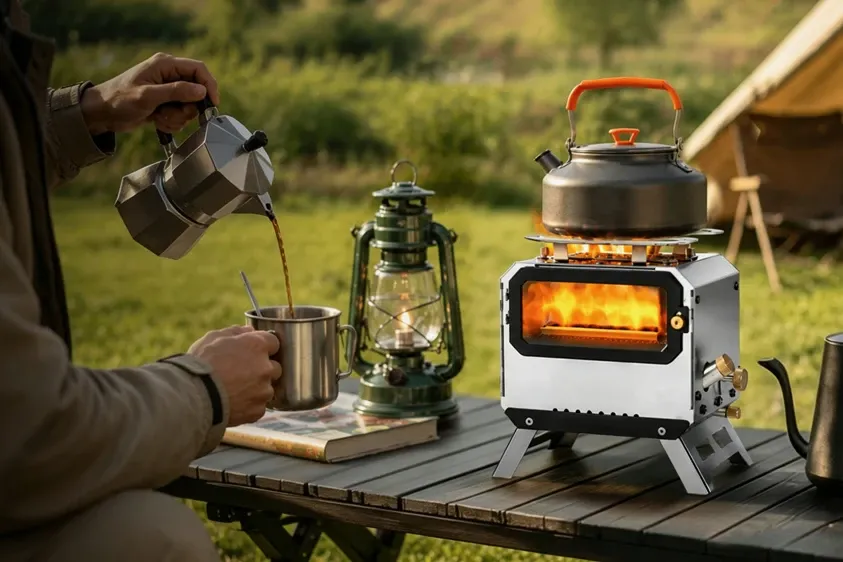 The device is billed as an all-in-one outdoor cooking system