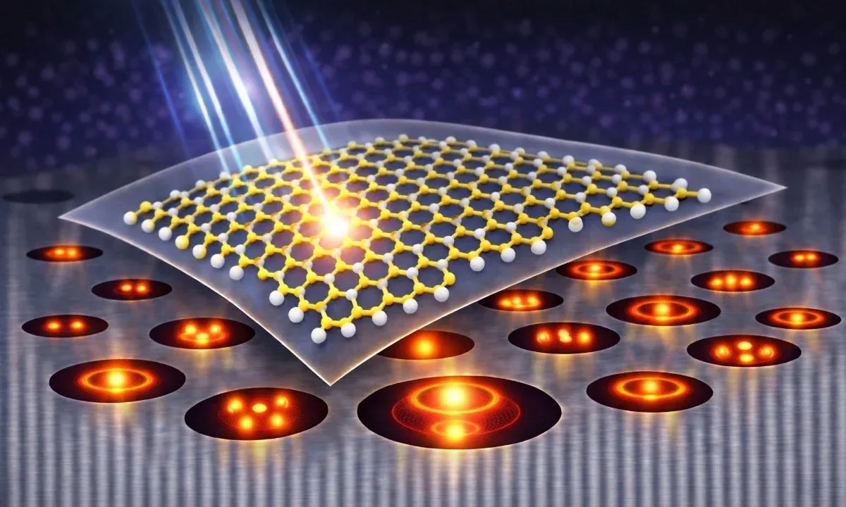 Tiny air pockets amplify light signals in atom-thin semiconductors