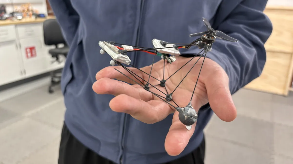 Tiny drone hits invisible mode by twisting faster than eye can detect