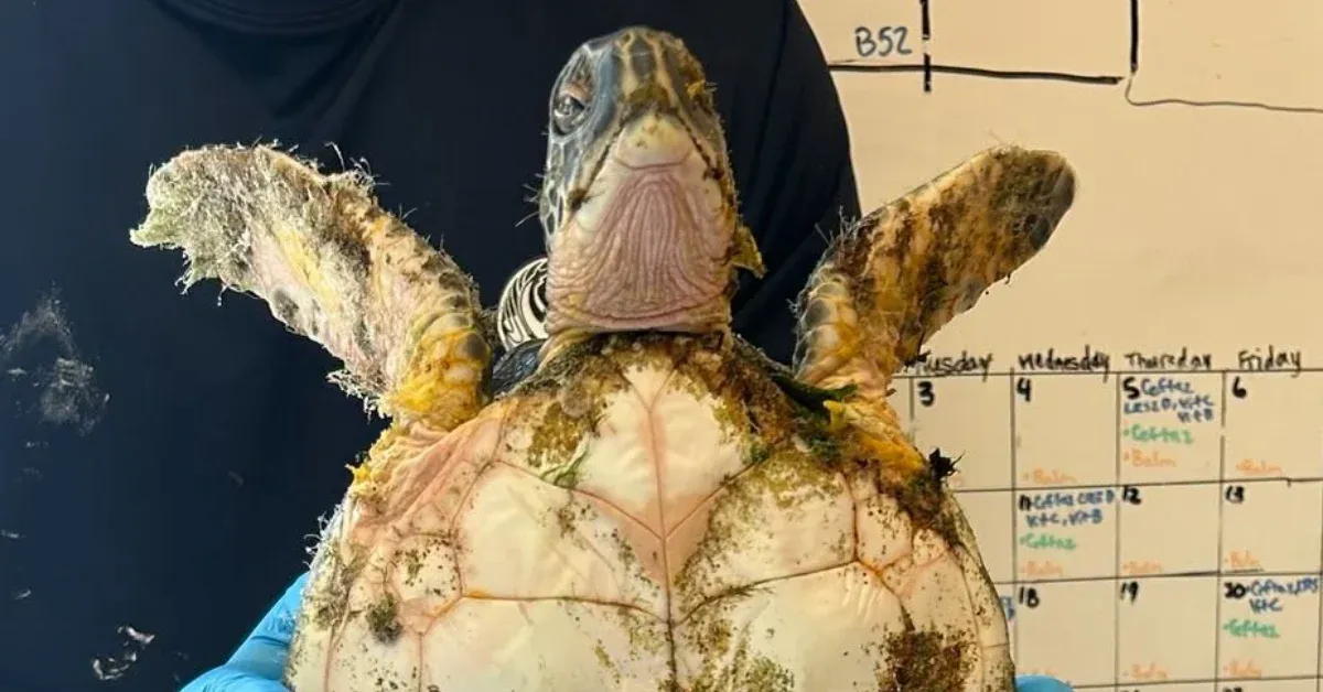 Tiramisu the sea turtle couldn't even swim when rescuers found her. After months of vet care, she just returned to the ocean