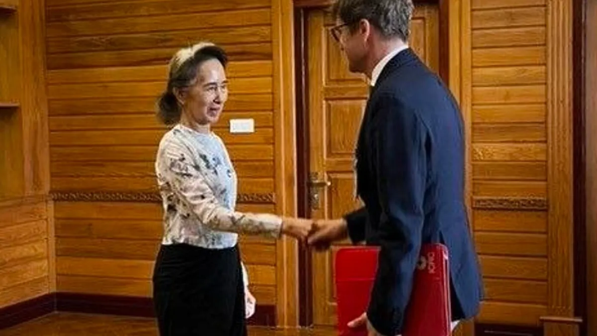 Rare photos of ex-Myanmar leader Aung San Suu Kyi give her family hope