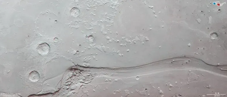 Mars Shalbatana Vallis in 3D