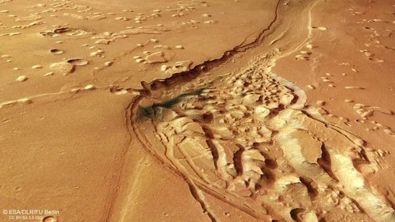 Bird’s Eye View Chaotic Area Shalbatana Vallis