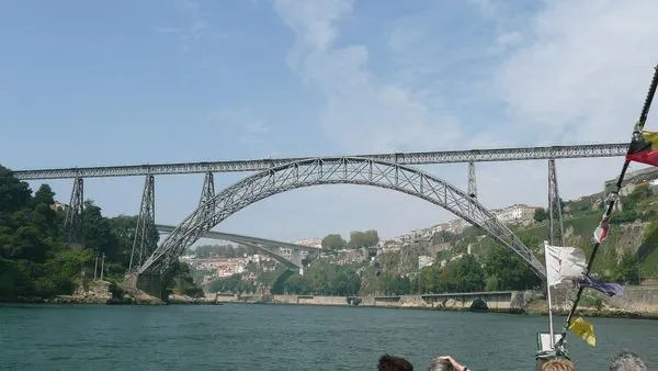 Maria Pía Bridge in Vila Nova de Gaia, Portugal