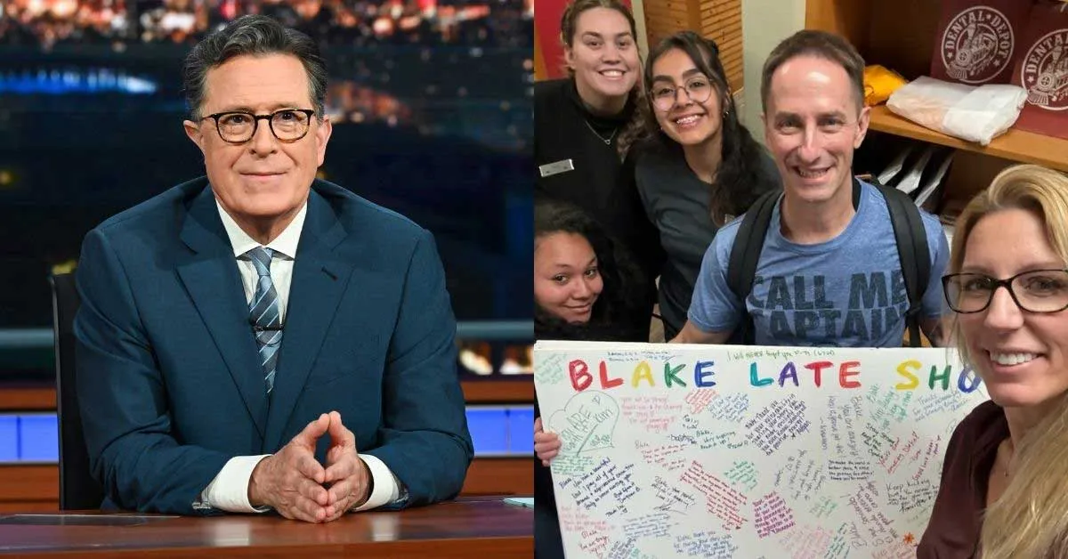 A Colbert joke saved his life. Now he's racing to tell Colbert why.