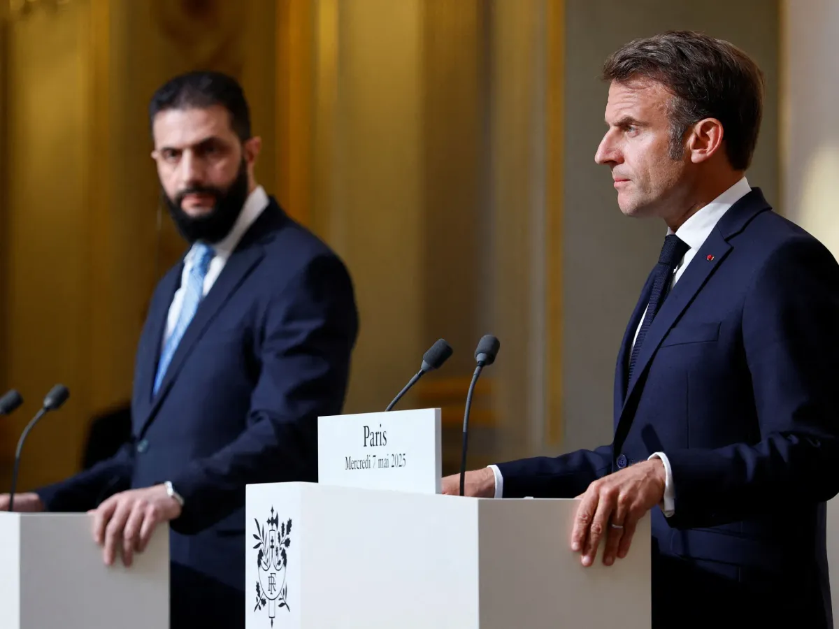 French president visits Syria ahead of NATO summit in Turkiye