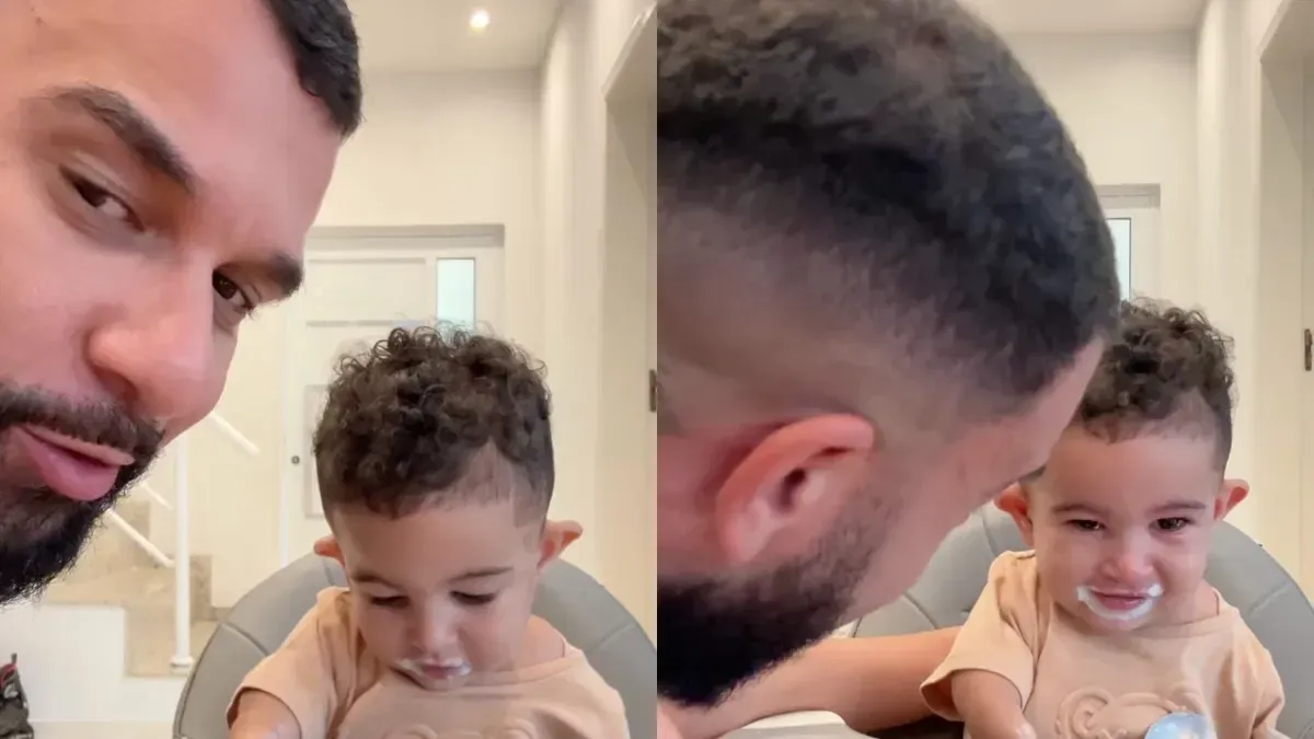 This Dad's Gentle Encouragement Helped His Son Learn to Feed Himself