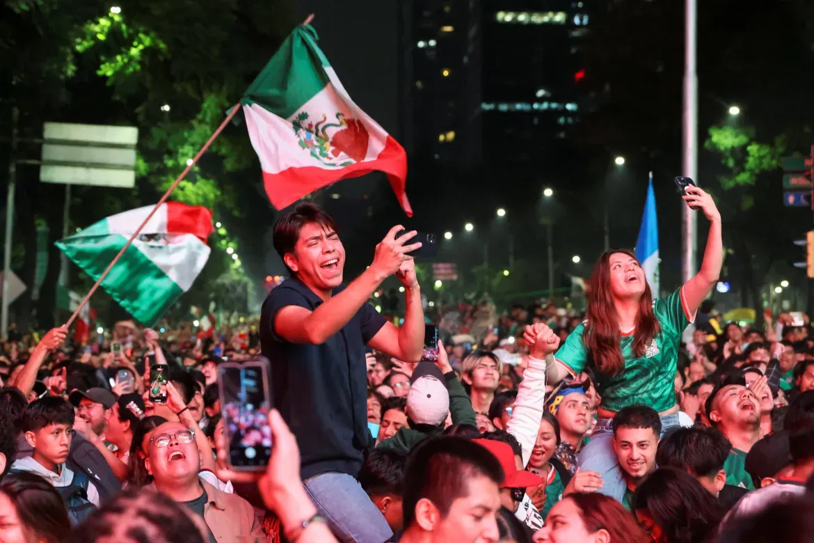 The streets of Mexico's cities echoed with chants, flags and endless cheers after the final whistle.