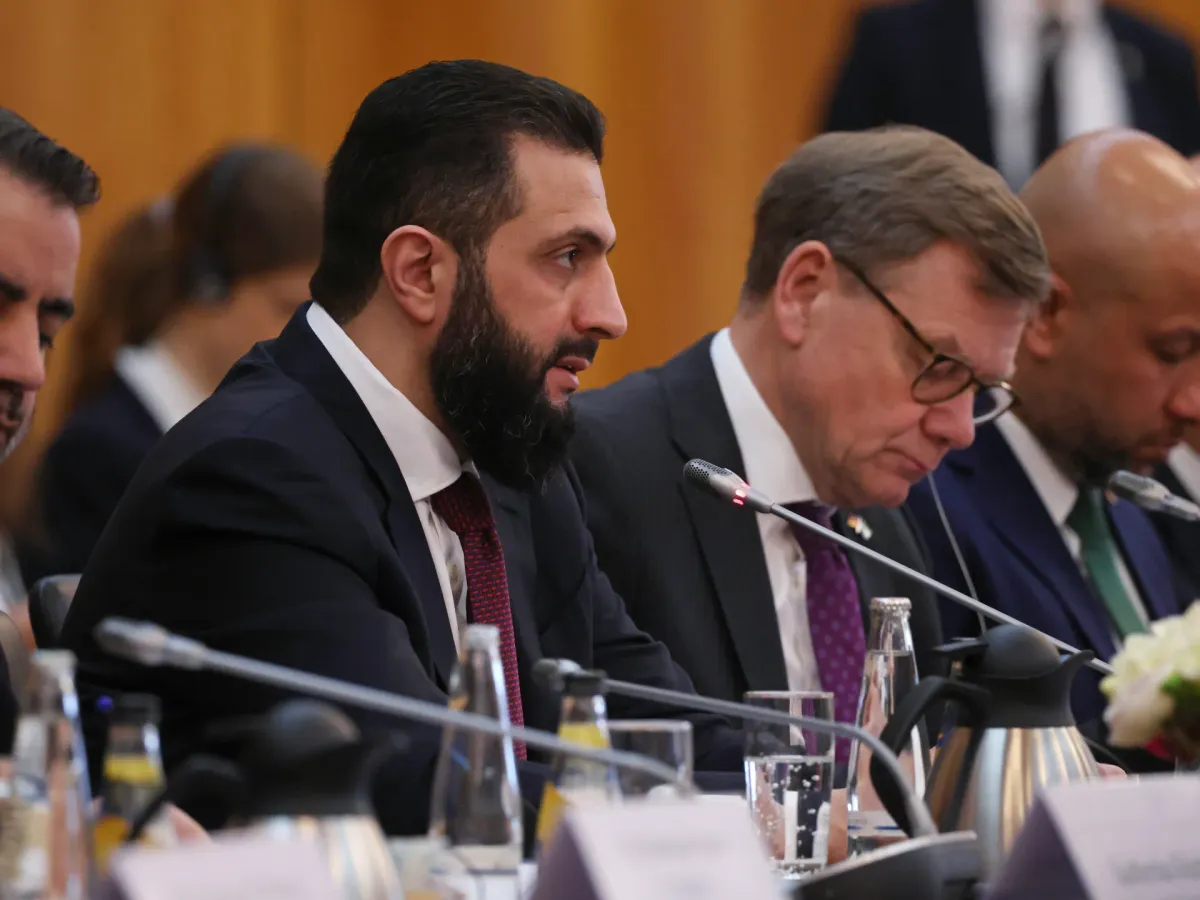 Syria's New Leader Visits Germany, Pitches for Investment and Return of Refugees