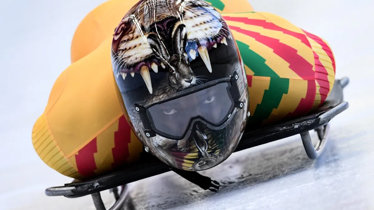 The skeleton racer who chose Ghana over comfort