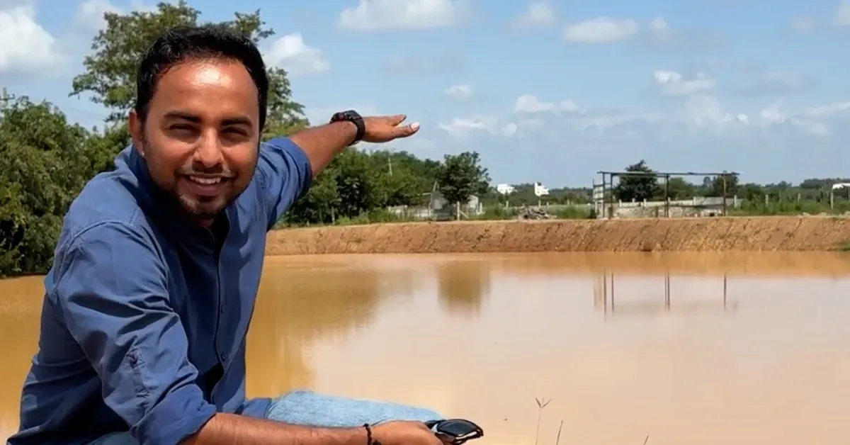 Bengaluru Man Revives Dry Pond in 24 Hours; Now It Holds Twice as Much Water
