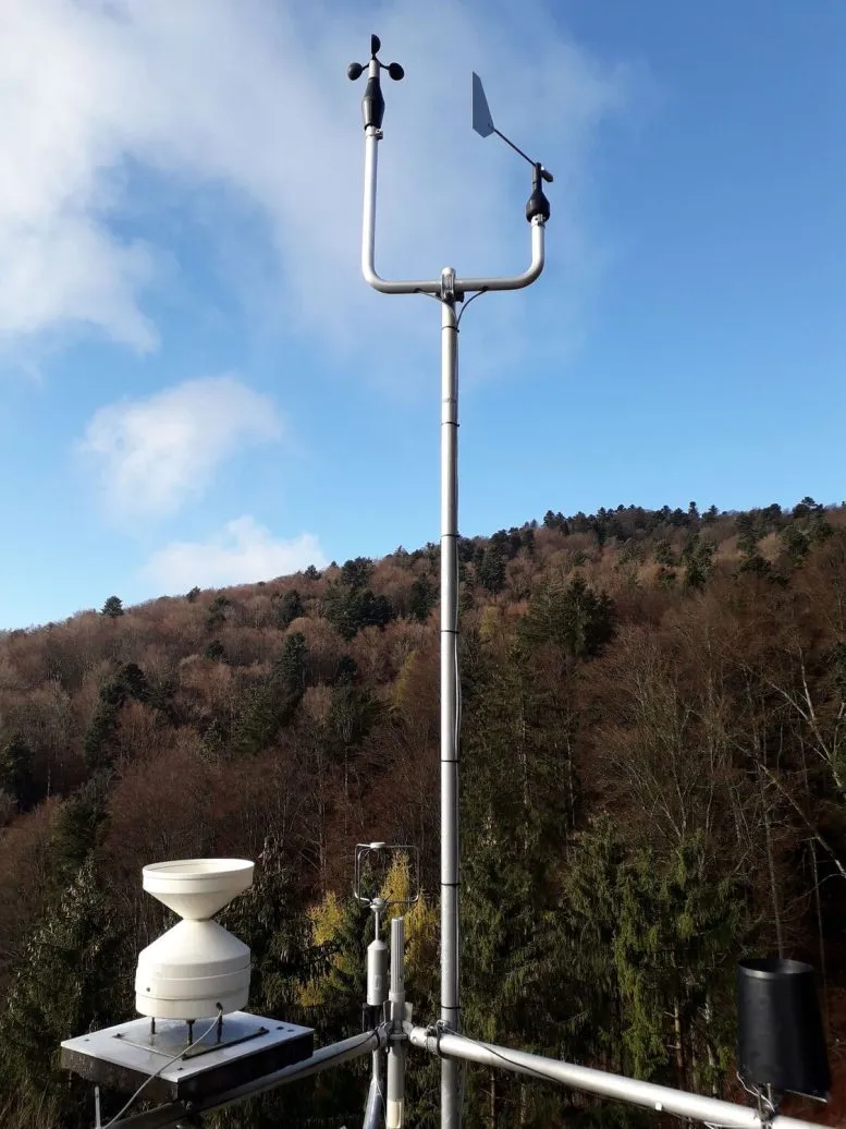 Forest Weather Station Measuring Climate Data