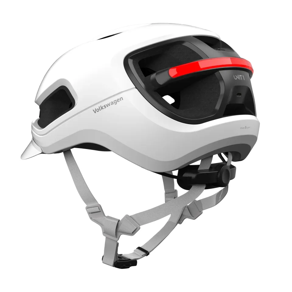 The Smart Helmet lights up to let other drivers know your next move, and can text your loved ones in case you crash