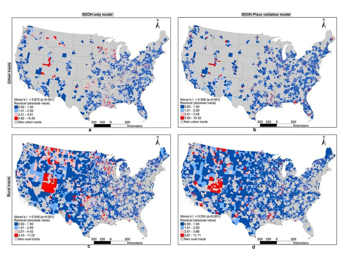 Tracking visits to public points of interest can inform community health measures