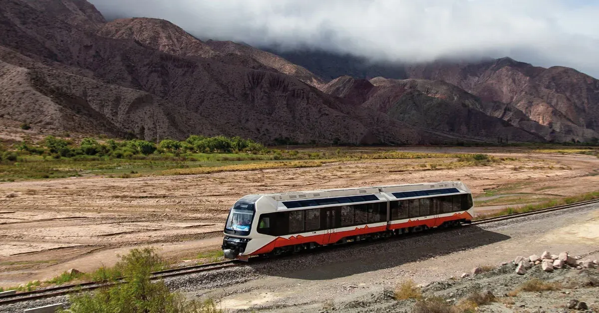 Latin America's first solar-powered train travels through a stunning 10,000-year-old canyon