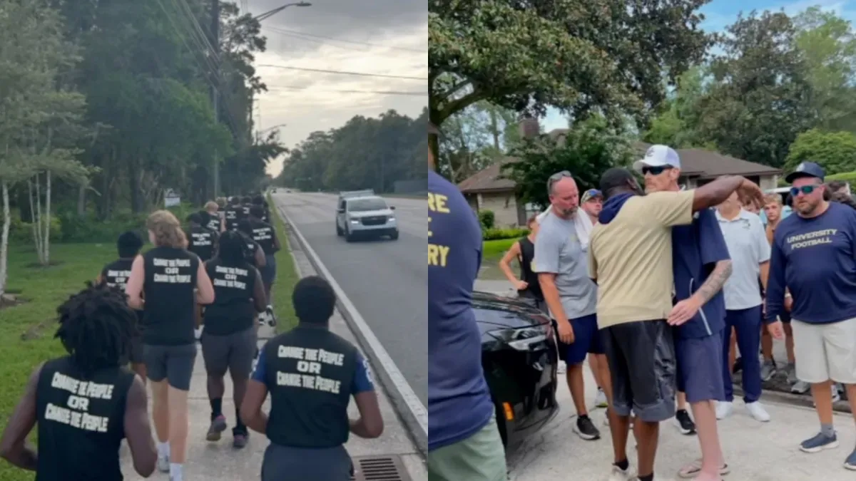 Florida Football Team Surprises Coach with an Unexpected House Call