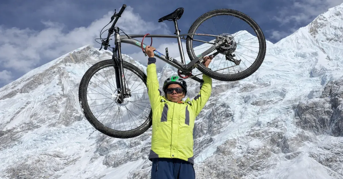 Gorakhpur Teacher Cycles to Everest Base Camp, Creates History in 14 Days