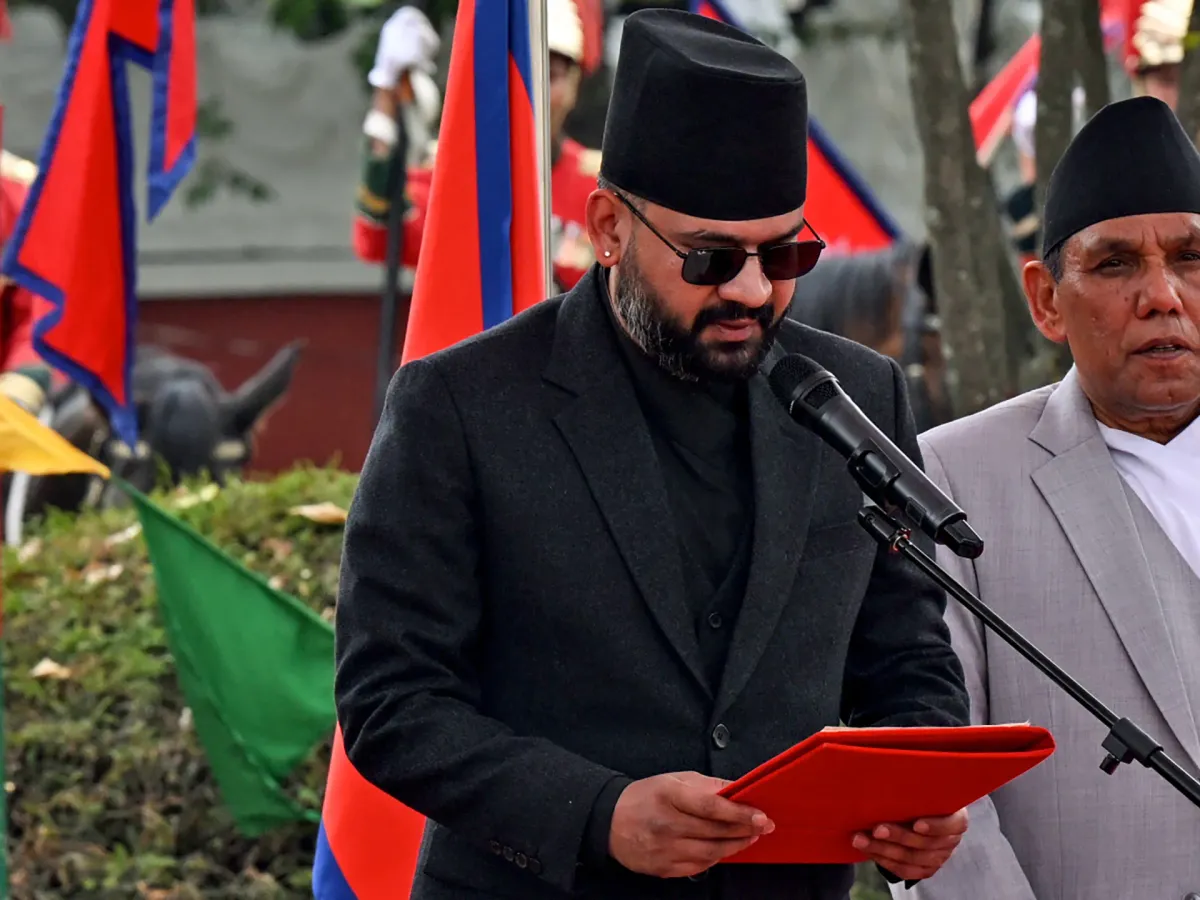 Nepal's new leader drops a rap song about unity before taking office
