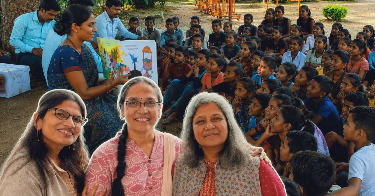 3 Sisters Are Bringing the Joy of Reading to 8000 Children Across India's Tribal & Coastal Belts