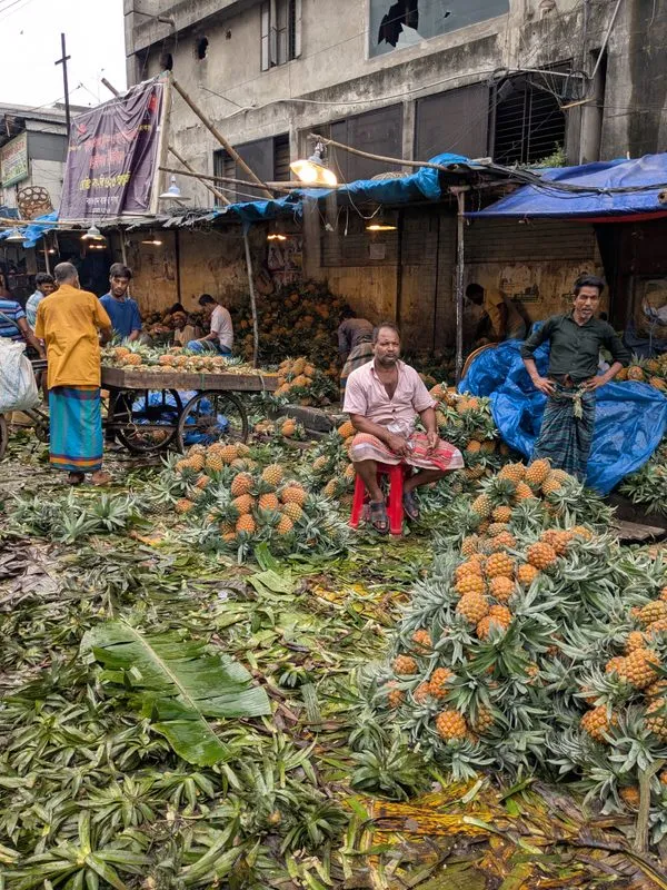 Kawran Bazar in Dhaka, Bangladesh