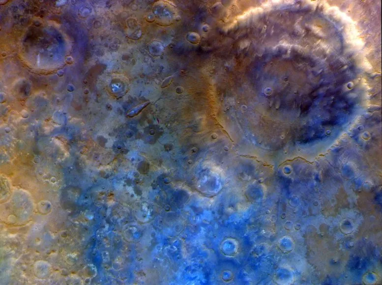 NASAs Psyche Mission Images Mars Huygens Crater