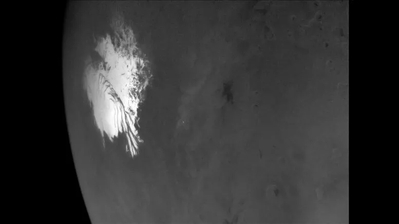 NASA Psyche Mars South Polar Cap