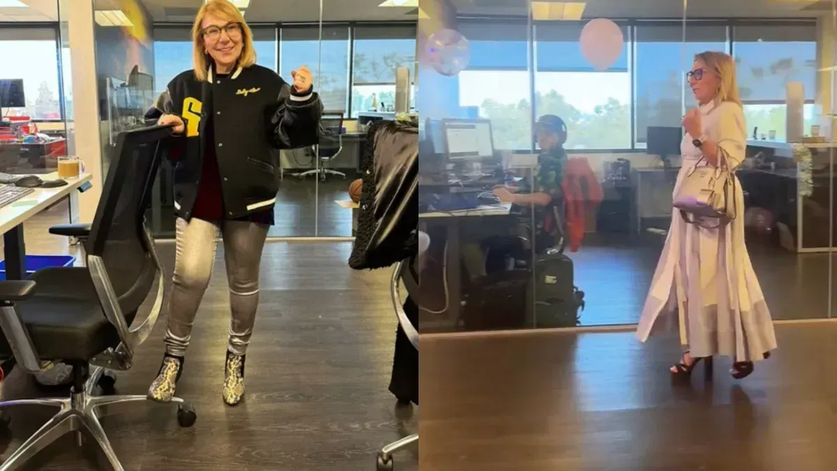 This 76-year-old's daily outfits are inspiring her entire office