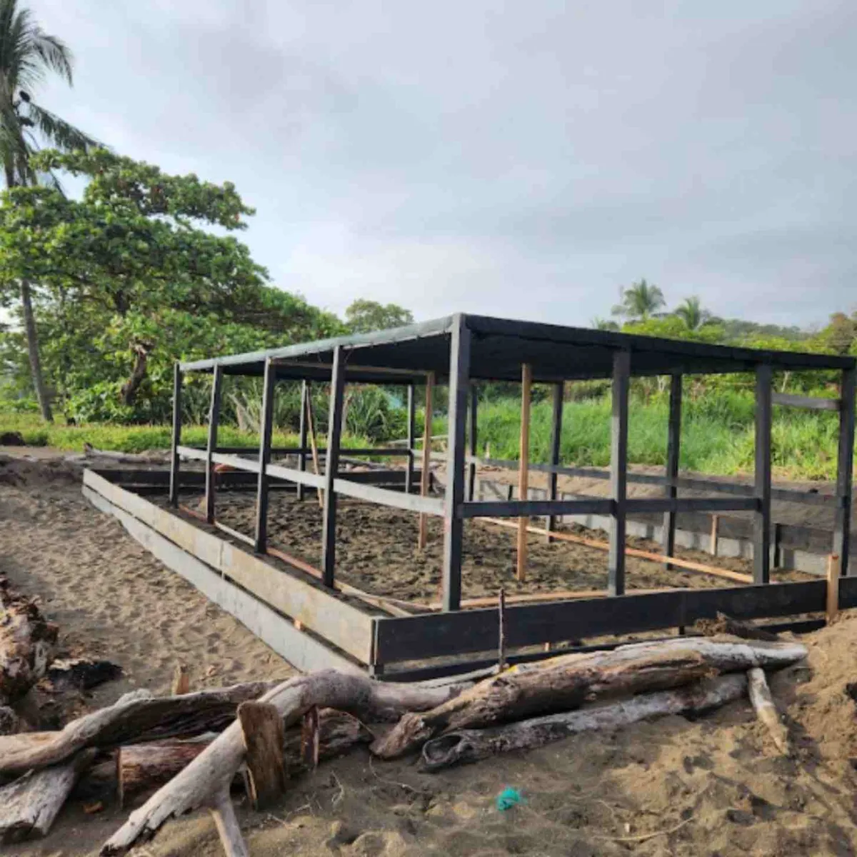 The egg hatchery Milson helped build in Costa Rica.