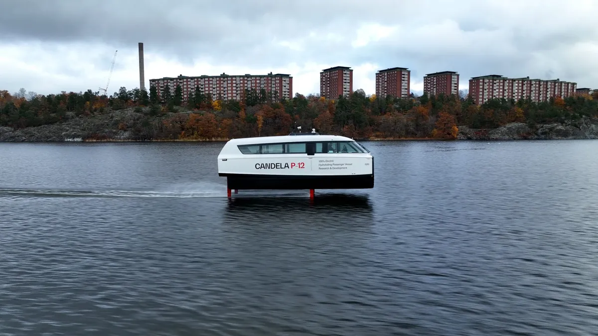 Stockholm's electric ferry cuts emissions 94 percent, halves commute times